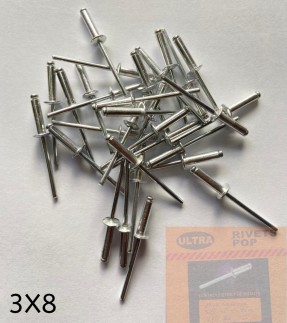 Rivet ultra 3x8 1000pcs/paquet