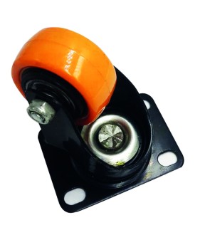 ROULETTE ORANGE 75MM SANS FREIN